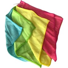 Ulu Pazarlama 4'lü Mikrofiber Temizlik Bezleri, Aşındırmaz ve Yeniden Kullanılabilir, Yüksek Emici