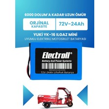 Electroll Yuki Yk-16 Ilgaz Mini Batarya (Standart Kapasite) Lifepo4 72V 24AH Elektrikli Motosiklet Bataryası
