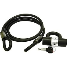 Ulu Pazarlama Sağlam Kablo ve Silindirli Kilit Seti, Siyah