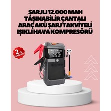 Eco Lounge Araç Için 4 Fonksiyonlu Akü Takviye ve Lastik Şişirme Cihazı