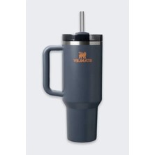 Ulu Pazarlama Pipetli Termos Bardak - 1.18 Litre - Lacivert