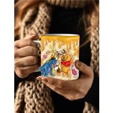 PremiumPort Sevimli Tigger Piglet Winnie The Pooh 3D Baskılı Seramik Kupa