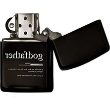 Ulu Pazarlama Renkli Baskılı Metal Çakmak, Benzinli, Godfather Tasarımlı