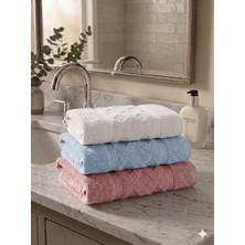 Gön Ev Tekstili %100 Pamuk Lüks El Havlusu 50X90 cm 220 gr 3'lü Set –ultra Yumuşak ve Yüksek Emici
