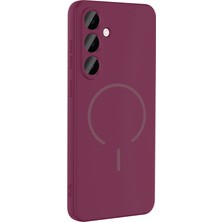 Adige Samsung Galaxy S26 Kılıf Silikon Meta Magsafe Kablosuz Şarj Özelliklisilikon