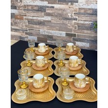 PremiumPort 6'lı Yonca Şık Dalgalı Sunum Tepsisi Seti, Zarif ve Kullanışlı Tasarım