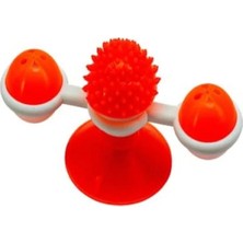 Ulu Pazarlama Vantuzlu Döner Ödül Mama Hazneli Kedi Oyuncağı, Turuncu