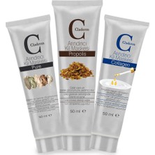 Claderm 50 ml Krem Yüz Maskesi Kırışıklık Karşıtı Tüm Cilt Tipleri İçin 3'lü Avantaj Paketi