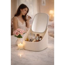 Urve Aynalı Kapaklı Makyaj Malzemesi Organizeri