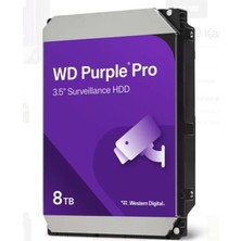 TeknoKapsül 8 Tb Wd 3.5 Purple Sata3 7200RPM 256MB 7/24 Guvenlik WD8002PURP (3 Yil Resmi Dist Garantili)