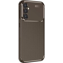 TeknoKapsül Galaxy A16 5g Kılıf Auto Focus Karbon Kapak - Kahverengi