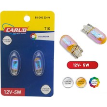 PINUKS T10 12V 5W Diadem Krom Turuncu  Ampul Tk Takım