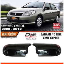 PINUKS Renault Symbol 09-12 / Clıo 3 09-12 Yarasa Ayna Kapağı P.black Takım