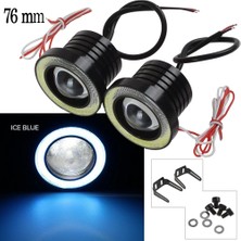 PINUKS Sis Gündüz Farı Mercek Angel LED 76MM Buzmavi   ( 276980 ) Takım