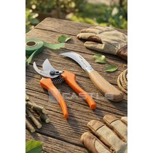 Lazbisa Lz-K7 Budama Makası Bağ Makası ve Aşı Çakısı Bıçağı 2'li Set