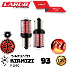 PINUKS Ampul 93 Dipli 12V 144 LED Kırmızı Takım