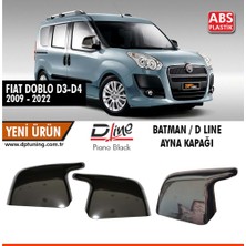 PINUKS Fıat Doblo 2 10-22 / Combo 10-18 Yarasa Ayna Kapağı P.black Takım