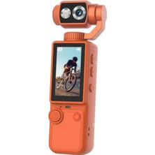 Sayarmarkt 4K Ultra Hd Gimbal Kamera Sabitleyici ve 180 Derece Hareketli Lensli Vlog Kamera