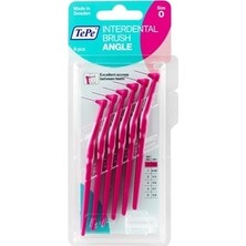 Tepe Angle Pembe Yumuşak Diş Fırçası 0,4 mm 6'lı Arayüz Fırçası Kolay Erişim Sağlar