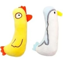 Ulu Pazarlama 11 cm Peluş Uzun Boyunlu Tavuk Kedi Oyuncağı