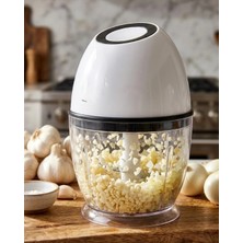 Sayarmarkt Kablosuz Mini Doğrayıcı 450 ml Şarjlı Sebze Doğrayıcı Paslanmaz Çelik Bıçaklı