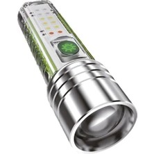 Ulu Pazarlama USB Şarjlı LED El Feneri, 1000 Lümen Aydınlatma Gücü