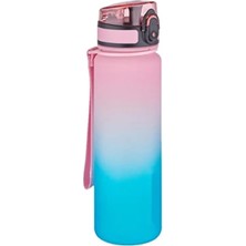 Ulu Pazarlama 500ML Çift Renk Softtouch Tritan Su Matarası - Pembe-Yeşil