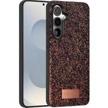 TeknoKapsül Onegif Galaxy S25 Bright Simli Kapak - Derin Mor