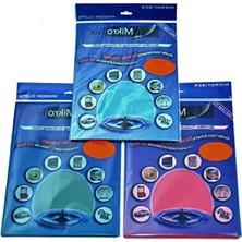 Ulu Pazarlama Mikrofiber Cam Bezi, 6 Adet, 40 x 50 Cm, Çok Renkli