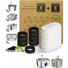 Ulu Pazarlama Paslanmaz Çelik Su Pınarı Için Aktif Karbon Yedek Filtre 8 Adet Aryuper Uyumlu