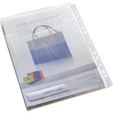 Ulu Pazarlama Şeffaf 3'lü Genişleyebilen A4 Dosya Seti, 150 Sayfa Kapasiteli