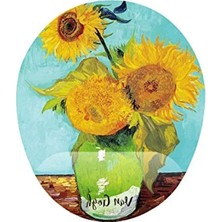 Ulu Pazarlama Bilek Destekli Mouse Pad, Van Gogh Temalı Tasarım