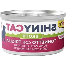 Ulu Pazarlama Shinycat Broth Barbun Balıklı Ton Balığı Kedi Maması, 70 Gram