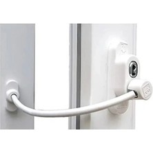 Ulu Pazarlama 5 Adet Çocuk Emniyet Kilidi, Beyaz Renkli Çelik Halatlı