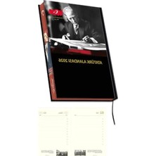 Ulu Pazarlama 17X24 cm Yıllık Atatürk Ajandası, Kenar Boyalı, 2026 Model