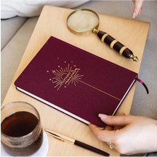 Ulu Pazarlama Bordo Renkli A5 Süresiz Planlayıcı Ajanda, Günlük Planlama Için Uygun