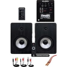 Ulu Pazarlama 5 Inç Çift Aktif Stüdyo Referans Monitörü, Bluetooth Destekli