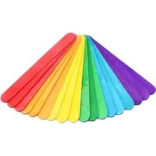 Ulu Pazarlama Renkli Ahşap Dil Çubukları - 50 Adet