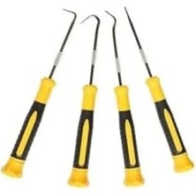 Ulu Pazarlama Deliçi Biz Iğnesi ve Kanca Seti, 4 Parça Siyah ve Turuncu Renkli