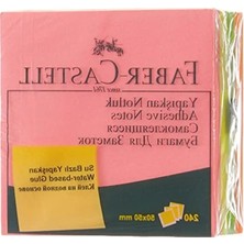 Ulu Pazarlama 50X50 mm Yapışkan Notluk, Karışık Fosforlu Renklerde Mini Küp