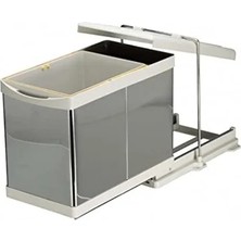 Ulu Pazarlama Otomatik Raylı Çöp Kovası, 16+1 Lt Paslanmaz Krom ile Şık Tasarım