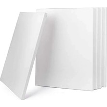 Ulu Pazarlama Gerdirme Çerçeveli Tuvaller, %100 Pamuk, 5 Adet, 30 x 40 Cm, Kanvas, Sanat Tuvali, Tuval Pano, Beyaz