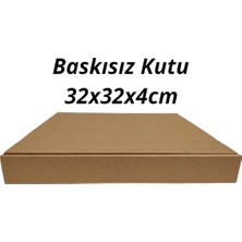 Baskısız Pizza Kutusu (32X32X4) 100 Adet