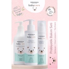 Dermoskin Babycare Probiyotik Bebek Bakım Seti | Hassas ve Atopik Eğilimli Ciltler Için | Şampuan + Vücut Losyonu + Yüz Kremi | 3 Adımlı Bakım