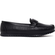Derimod Kadın Siyah Loafer 26SFE145018