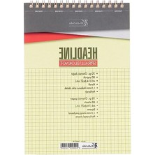 Ulu Pazarlama A5 Boyut Spiralli Karton Kapak Bloknot, 80 Yaprak