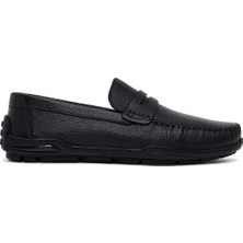 Derimod Erkek Siyah Deri Casual Loafer 26SFD7555FT
