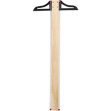 Ulu Pazarlama Ahşap T-Cetveli 90 cm (Sökülebilir Başlık, Kumaş Kılıf)