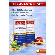 Bioblas Bıoblas Saç Dökülmesine+Kepeğe Karşı Şampuan Çinko+Mentol