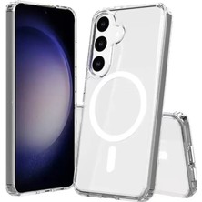 Prativas Galaxy S24 Kılıf Magneticsafe Şeffaf Silikon - Şeffaf